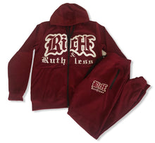 Load image into Gallery viewer, Rich &amp; Ruthless Sweatsuit Burgundy
