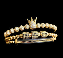 Load image into Gallery viewer, 1ofaknd Royalty Collection ~ Gold bracelet set
