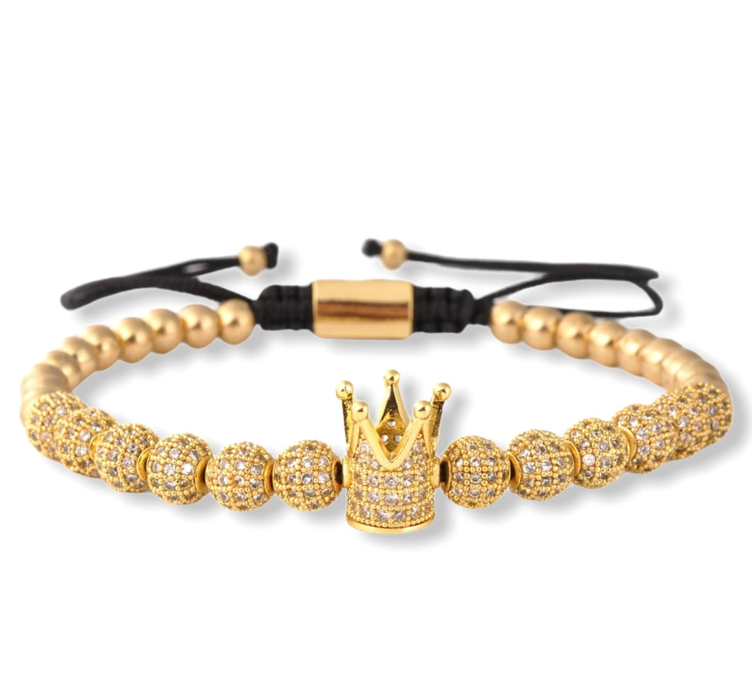 1ofaknd Royalty Collection ~ Gold Crown bracelet