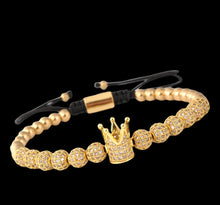 Load image into Gallery viewer, 1ofaknd Royalty Collection ~ Gold Crown bracelet
