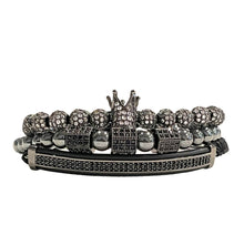 Load image into Gallery viewer, 1ofaknd Royalty Collection ~ Black bracelet set
