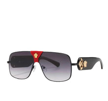 Load image into Gallery viewer, Medusa Aviator Sunglasses Red Black
