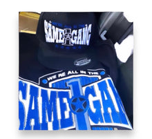 Load image into Gallery viewer, Same Gang t-shirt hat bundle - blue
